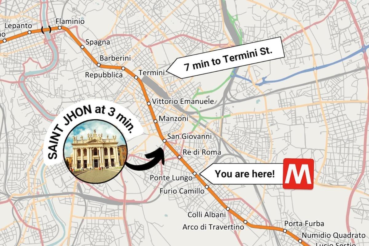 In Tuscolana Train Station & Metro A Rome